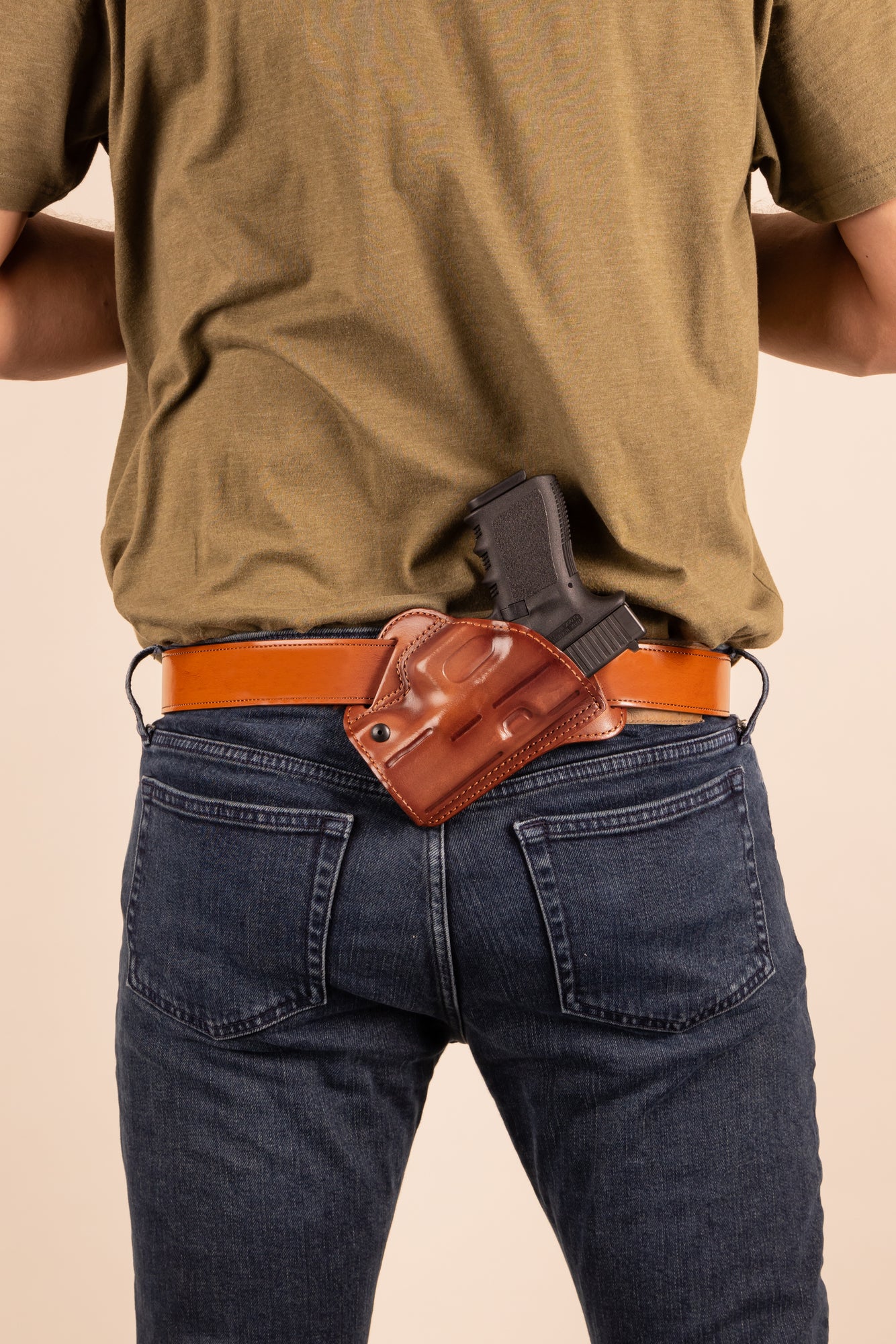 Fucecchio Deep Cant Belt Slide Holster | Bianchi Leather