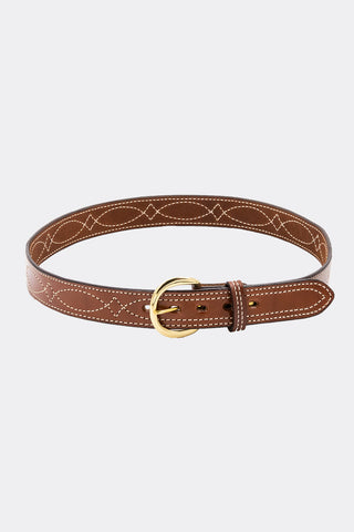 B12 Reversible Fancy Stitched Belt: 1.5